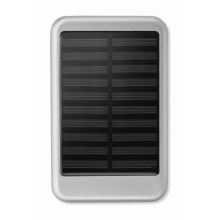 Powerbank solar 4000 mAh de aluminio publicitario